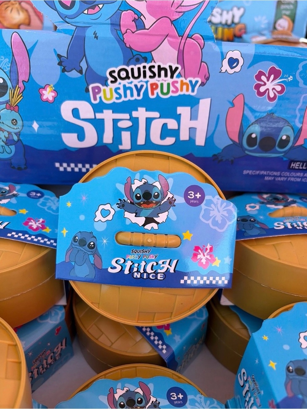 Stitch  Glitter Squishy Toy - mystery color